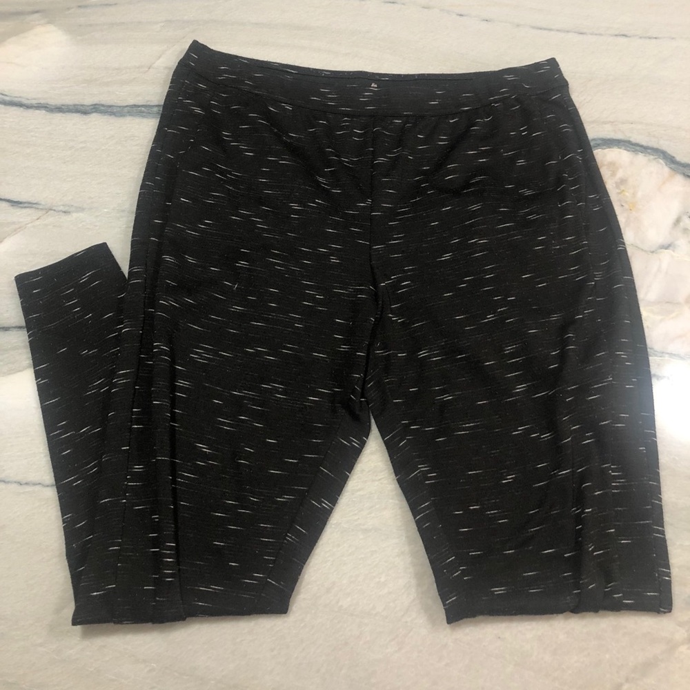 Black joggers with an elastic waist band